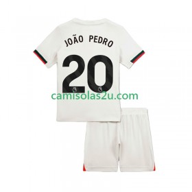 Camisolas de futebol Chelsea Joao Pedro 20 Criança Equipamento Alternativa 2025/26 Manga Curta